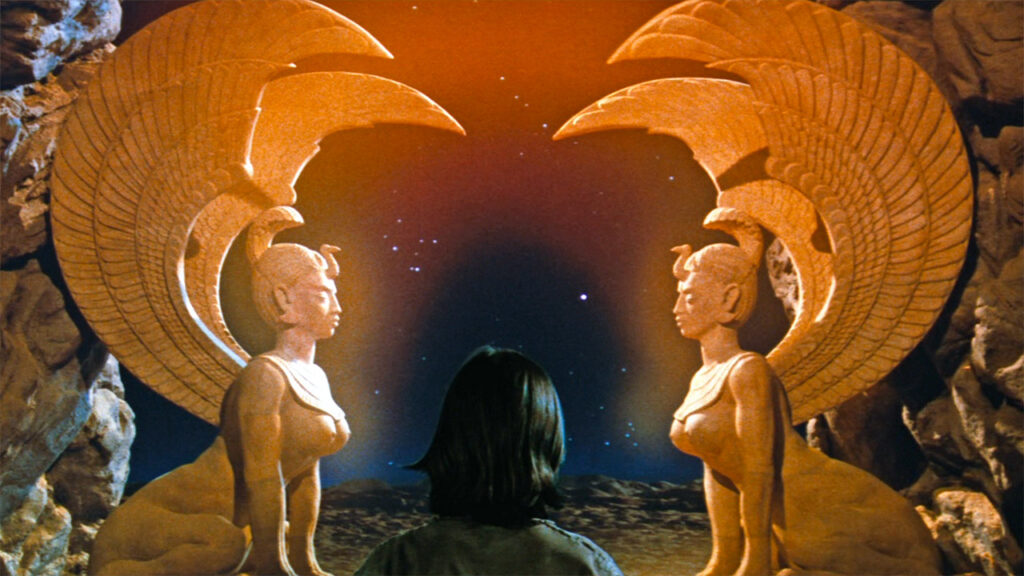 Atreyu crosses the door at the Southern Oracle,