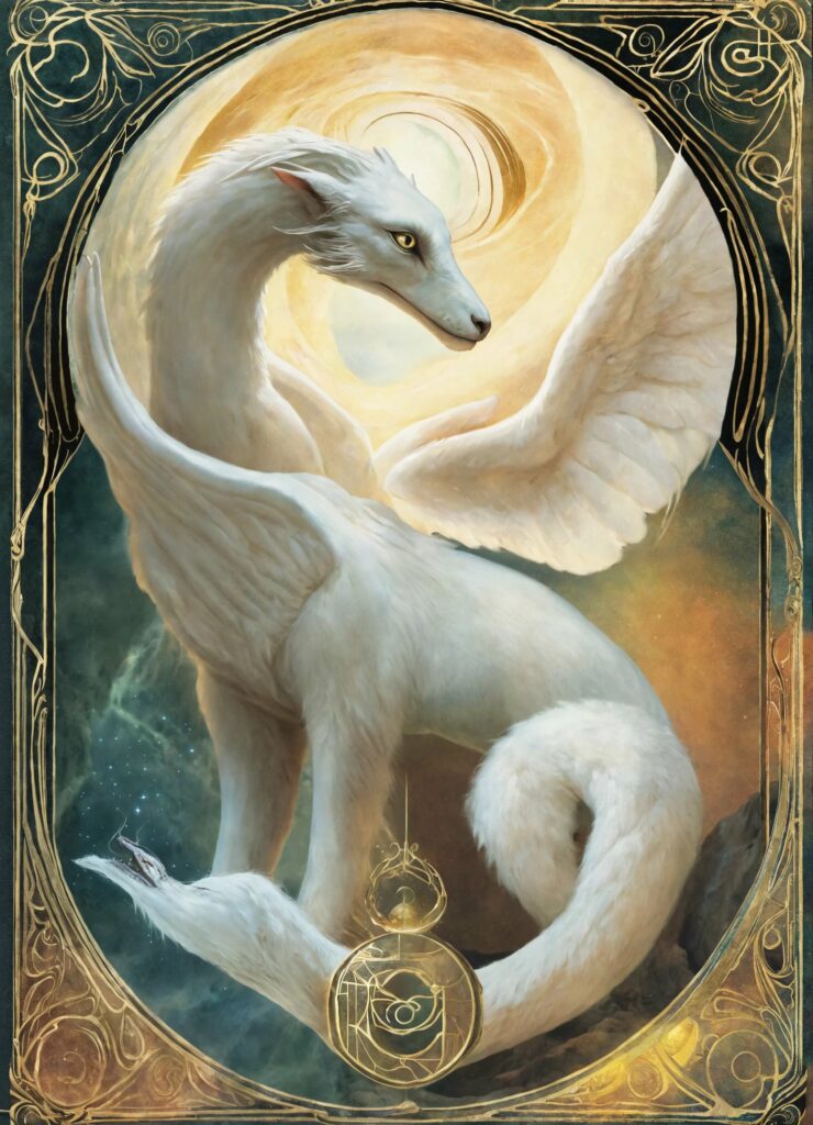 a luckdragon posing